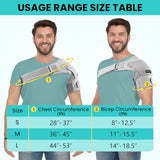 Shoulder Brace- Torn Rotator Cuff Recovery Supports for Men&Women,Adjustable Fit Sleeve Wrap,for AC Joint Pain Relief,Shoulder Injuries&Tears,Bursitis,Swelling,Tendonitis (Gray, Small)??