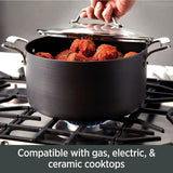 All-Clad H9112S64 Essentials Nonstick Hard Anodized 8.5 and 10.5-inch Fry Pans?? 2 Piece?? Grey