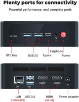 Beelink SER4 Ryzen Mini PC Windows 11 AMD Ryzen 7 4800U(7nm, 8C/16T)up to 4.2GHz, 32GB DDR4 RAM 512GB NVME SSD, 4K@60Hz Triple Display Dual HDMI+Type-C, Support 57W Mini Gaming Computer WiFi 6E BT5.0