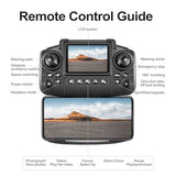 E88 Drone with Screen Controller with SD card, Foldable Mini Drone for Beginners, 2 Batteries, 360?? Flips Waypoint Fly, Active Obstacle Avoidance, One Key Take Off/Landing. (2 batteries – Black)