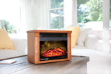 Heat Surge Mini Glo Portable Electric Fireplace Heater, Remote Control