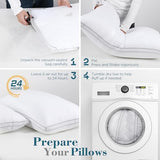 viewstar Bed Pillows King Size Set of 2, Hotel Quality, Down Alternative Big Pillow for Back, Stomach or Side Sleepers, Firm