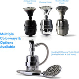 ProOne ProMax Chrome Shower Filter with 5-Function Massage Settings, Filtering, High-Pressure Shower Head to Remove Chlorine, Lead, and More