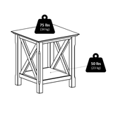 Xola Console Table with 2 Drawers – Cappuccino – Winsome